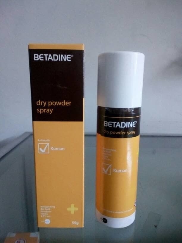 Betadine Dry Powder Antiseptic Spray 55G Povidone Iodine 2.5 Other