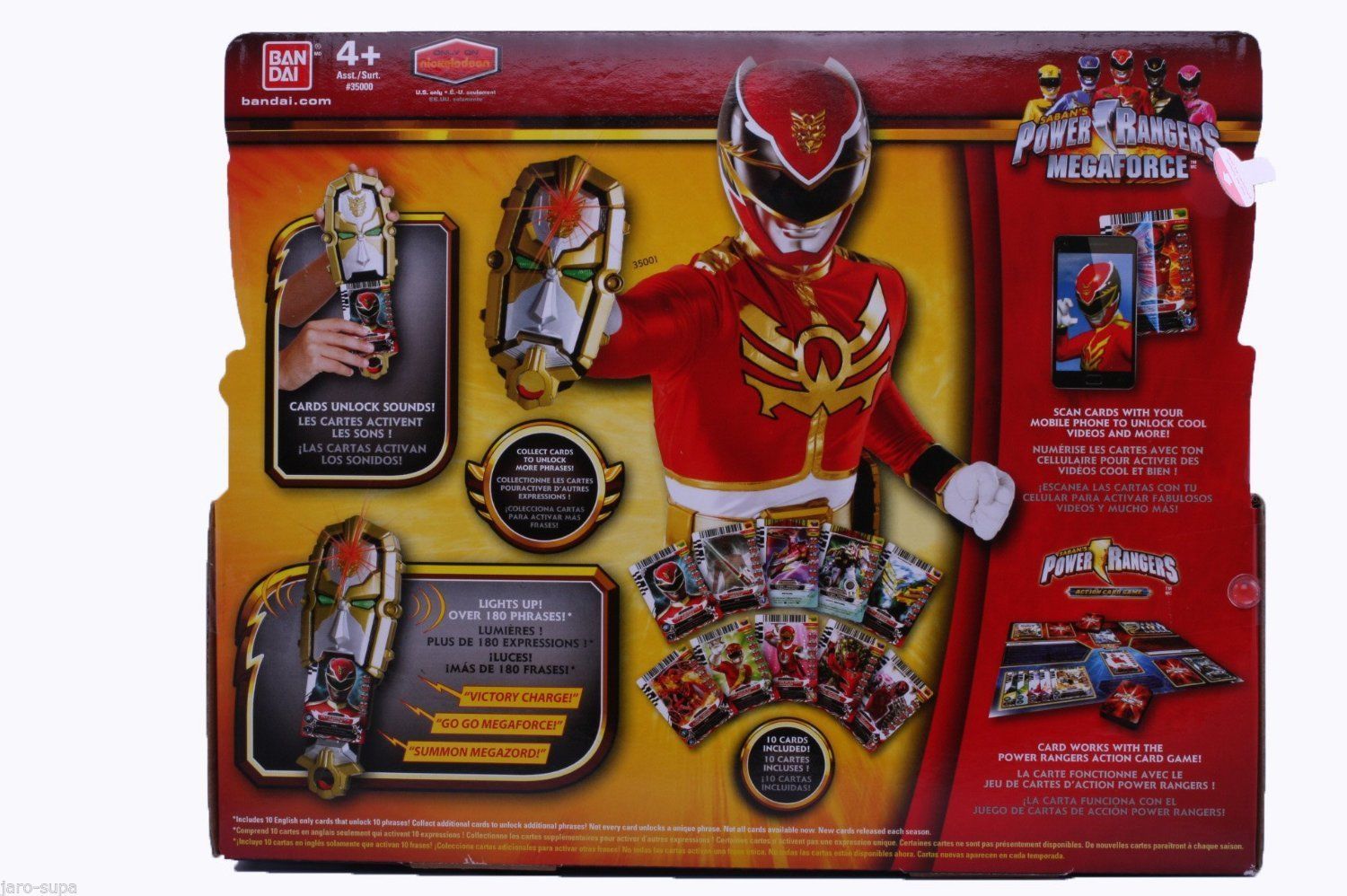 Saban's Power Rangers Megaforce Deluxe Gosei Morpher 10 Cards Cool for ...