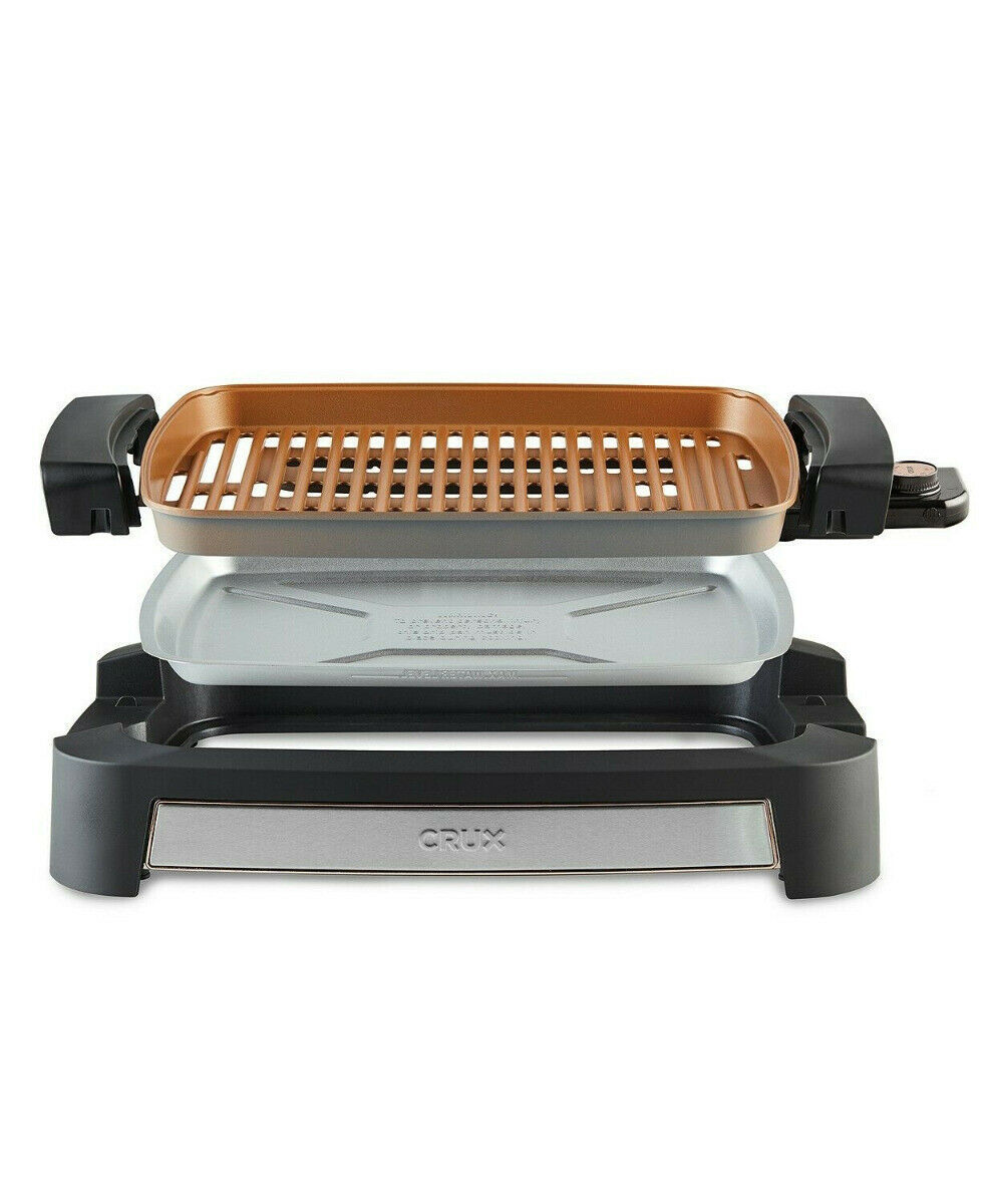 Crux XL Smokeless Electric Tabletop Grill with Copper Accents Grills