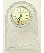 Princess House Crystal/Glass Desk, Shelf, Quartz Clock Made in Germany 7... - $18.80