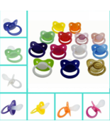 ADULT PACIFIER, SILICONE, ADULT OVER SIZED GUARD, MULTI COLORS, NEW - $7.88