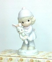 Precious Moments GOOD FRIENDS ARE FOR ALWAYS w Box 524123 Winter Bunny Girl - $11.94