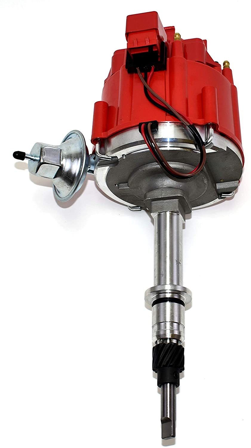 AMC JEEP INLINE 6 CYLINDER 232 258 HEI DISTRIBUTOR RED SPARK PLUG WIRES