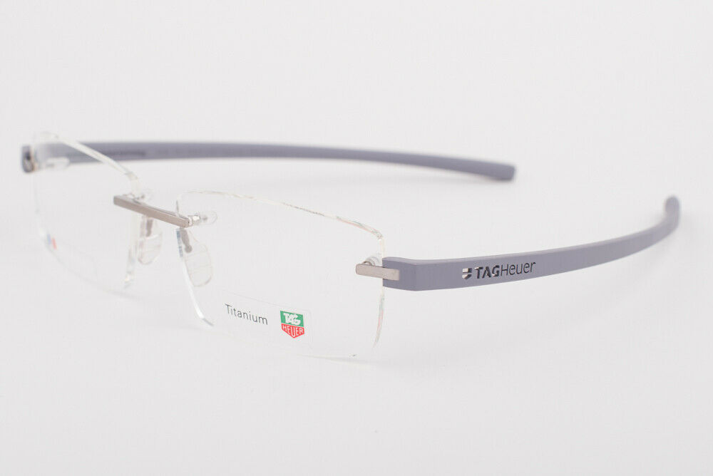 Tag Heuer 3941 011 REFLEX Titanium Gray Silver Eyeglasses TH3941-011 56mm