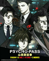 Psycho-Pass Season 1-3 (VOL.1-41END + 3 Movies) English Subtitle Ship From USA