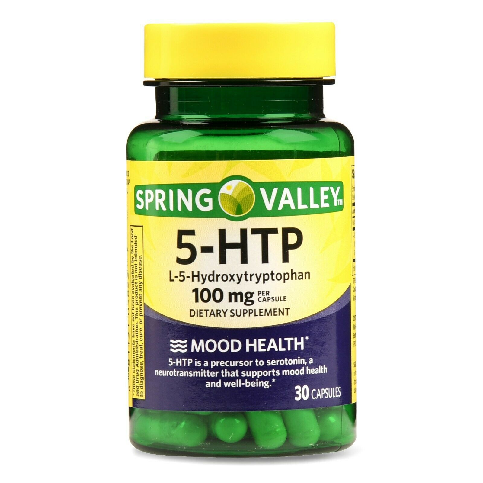 Primary image for Spring Valley 5 Htp Capsules 100 Mg 30 CounT.