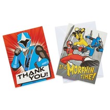 Power Rangers Ninja Steel Invitations and Thank You Postcards 8 Per Pack... - $5.95