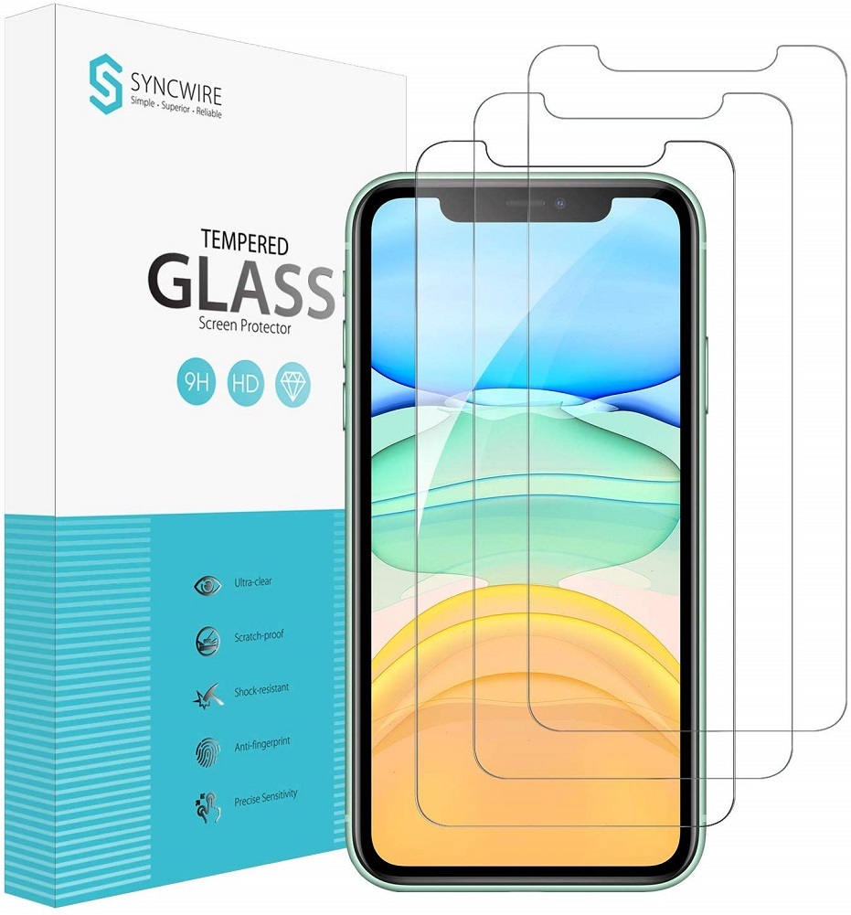 Syncwire Screen Protector for iPhone 11, iPhone XR (3-Pack), Anti-Fingerprint