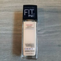 Maybelline NY Fit Me Dewy + Smooth Foundation Makeup, 120 Classic Ivory ... - $10.99