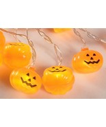 Pumpkin String LED Lights Battery Powered Autumn Decor - $17.75