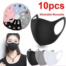 10pcs Black Mouth Mask Reusable Mask Washable face shield Masque Face Ma... - $17.69+