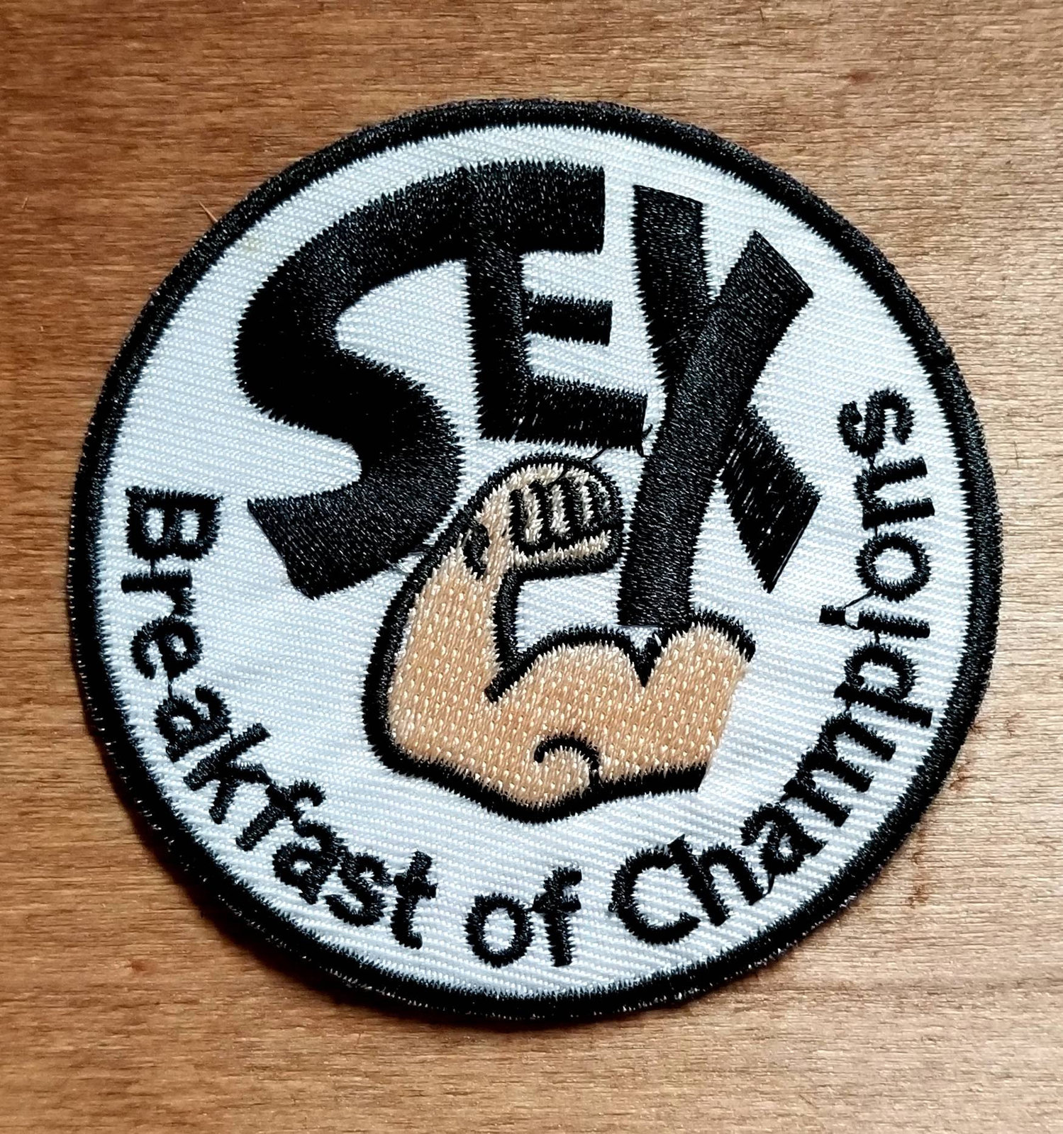 Vintage Sex Breakfast Of Champions Embroidered Patch Patches 4306