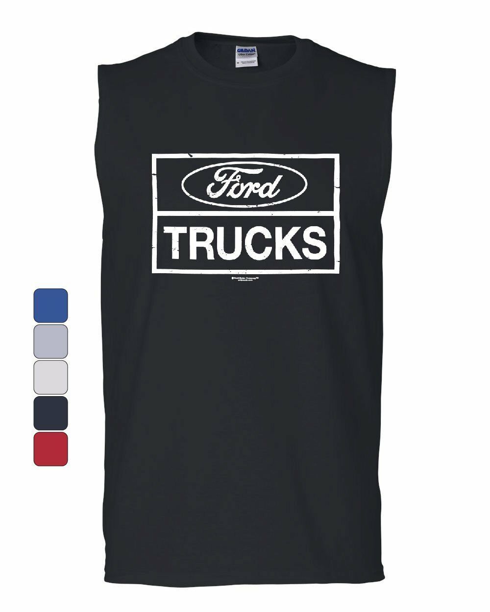 Distressed Ford Trucks Muscle Shirt F150 American Pick Up Sleeveless