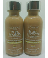 Lot Of 2 L&#39;OréalParis True Match Super-Blendable Makeup, Caramel Beige 1... - $14.80