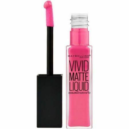 Maybelline New York Color Sensational Vivid Matte Liquid Lipstick, Pink Charge