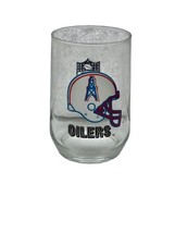 Houston Texas Oilers NFL Football Drinking GLASS 16oz AFC Central Vintage - $18.80
