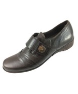 SH16 Munro American 7.5N USA Brown Leather Embellished Monk Strap Loafer... - $22.96