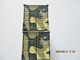 Jacksonville Terminal Company # 205388 US Army 20' Container 2 Pack N-Scale image 2