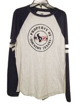 NEW - NFL Property of Houston Texans Long Sleeve Men&#39;s Crew Neck Shirt -... - $17.00