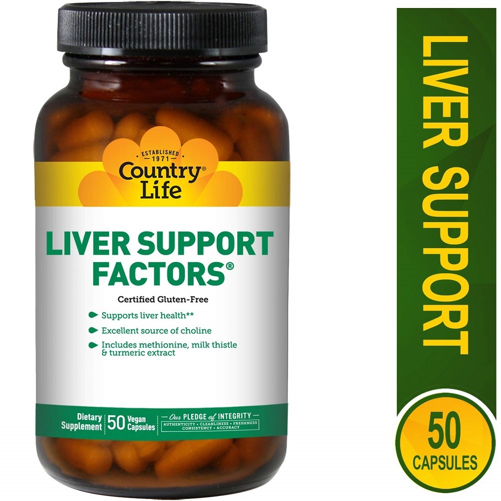 Country Life Liver Support Factors - 50 Vegan Capsules