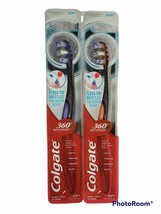 Colgate 360 Advanced Soft Manual Toothbrush Floss Tip Bristles Lot of 2 - $8.87