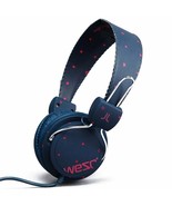 WeSc Conga Heart Breaker Jazz Blue Headphones w Handsfree Microphone - $22.46