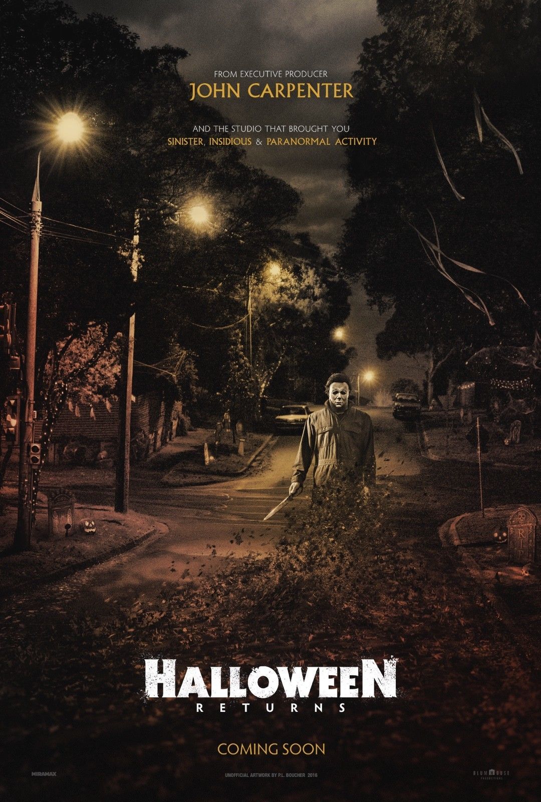Halloween returns High Resolution Movie Poster 22x34 Teaser Poster