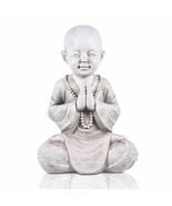 Meditating Baby Buddha Statue Garden Yoga Monk Outdoor Decor Zen Sculptu... - $66.90