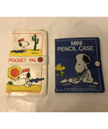 Vintage Butterfly Snoopy  Mini  Memo Book  Pencil Case Pocket - $24.75