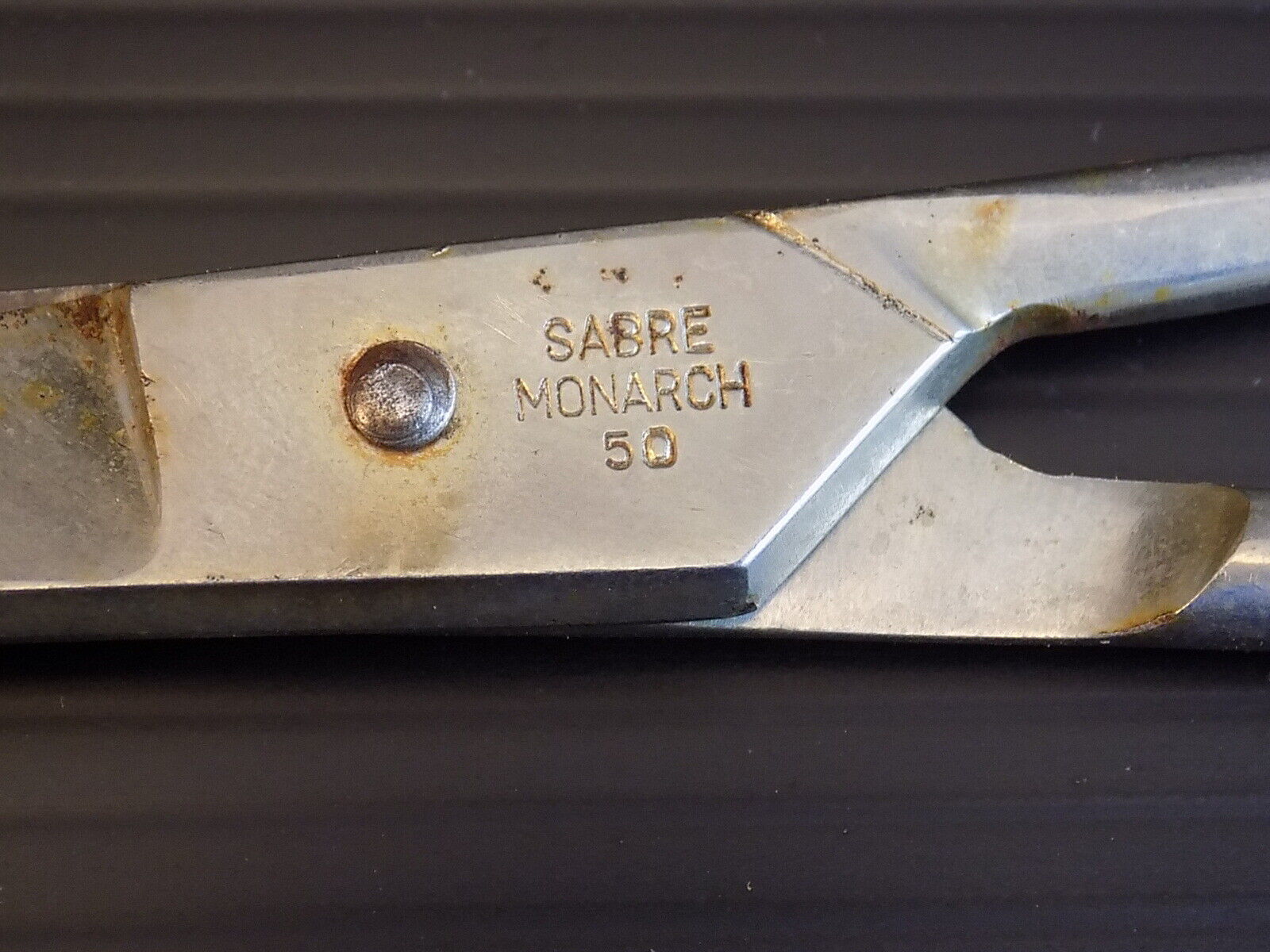 SABRE MONARCH 50 SCISSORS Vintage Hair Cutting Scissor GERMAN STAINLESS