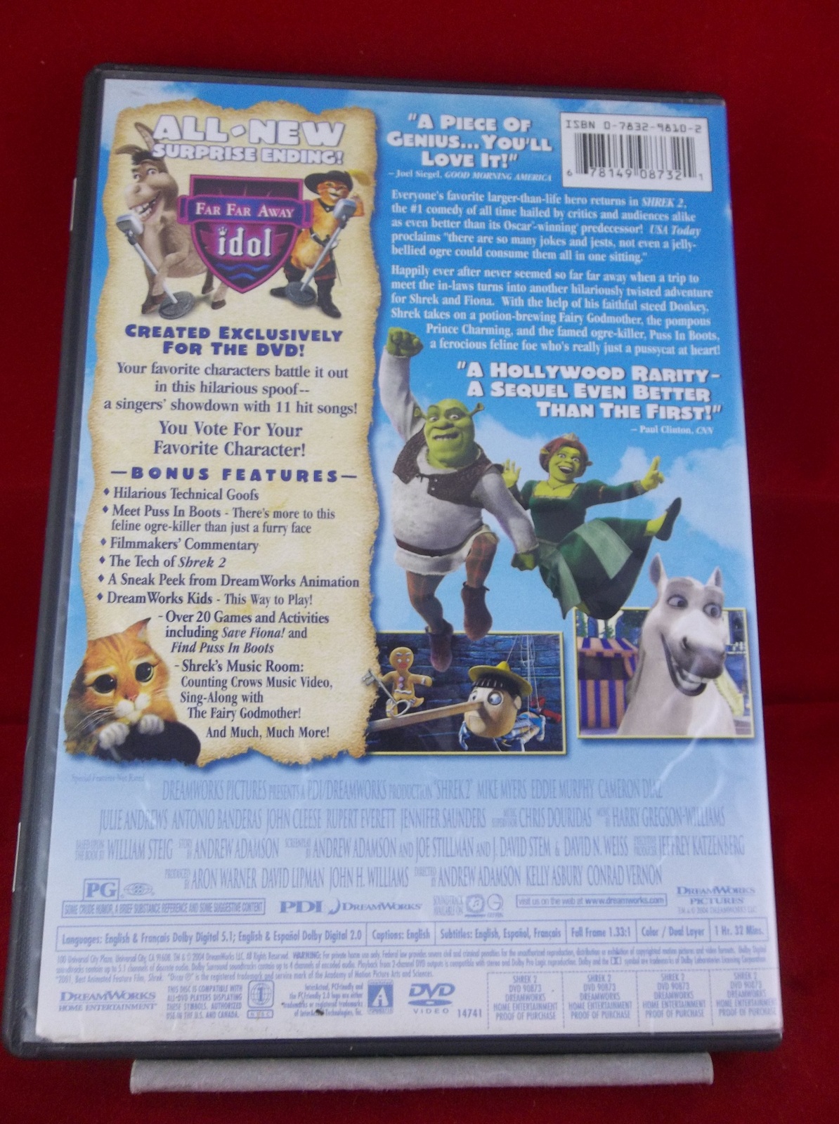 Shrek DVD DreamWorks Animation