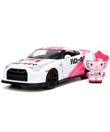 2009 Nissan GT-R (R35) #01 White with Graphics and Hello Kitty Racing Diecast Fi - $49.57