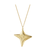 2021 Georg Jensen Christmas Ornament Four Point Star Gold - New - $18.81