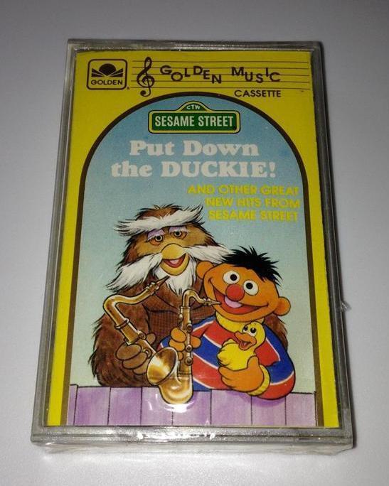 New SESAME STREET Put Down the DUCKIE Kids Cassette Tape VINTAGE SEALED ...