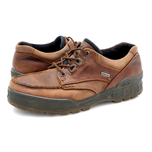 Ecco Mens 8.5 Track 25 Low Brown Leather Gore Tex Casual Comfort Shoes M... - $29.99