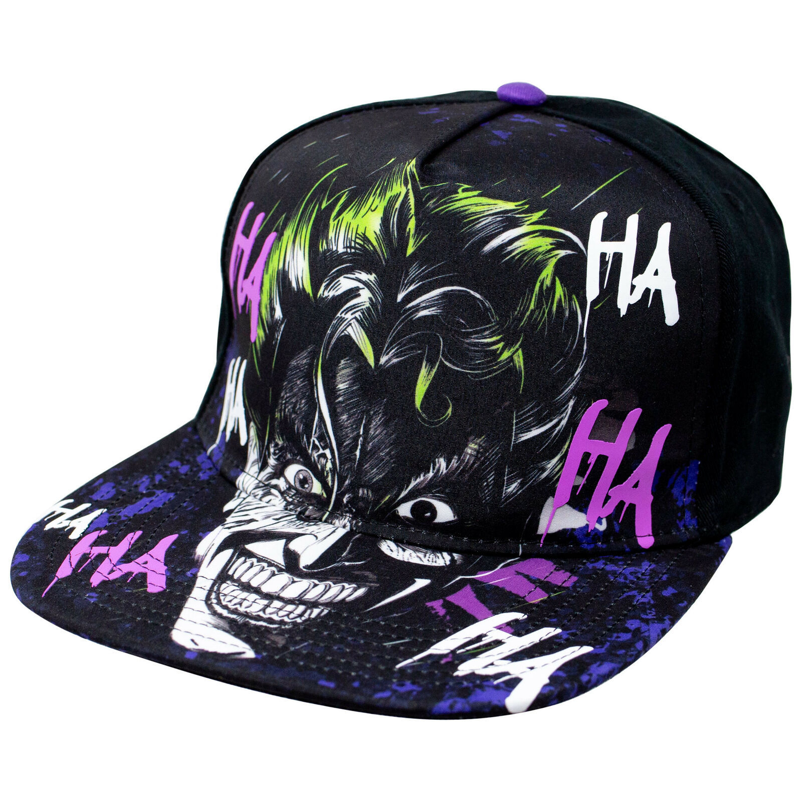 The Joker Adjustable Snapback HaHa Hat Black Hats