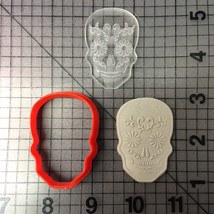 Dia de Los Muertos Skull Cookie Cutter and Stamp - $6.00+
