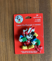 Hallmark Christmas Holiday Mickey Mouse With Presents Pin - $15.00