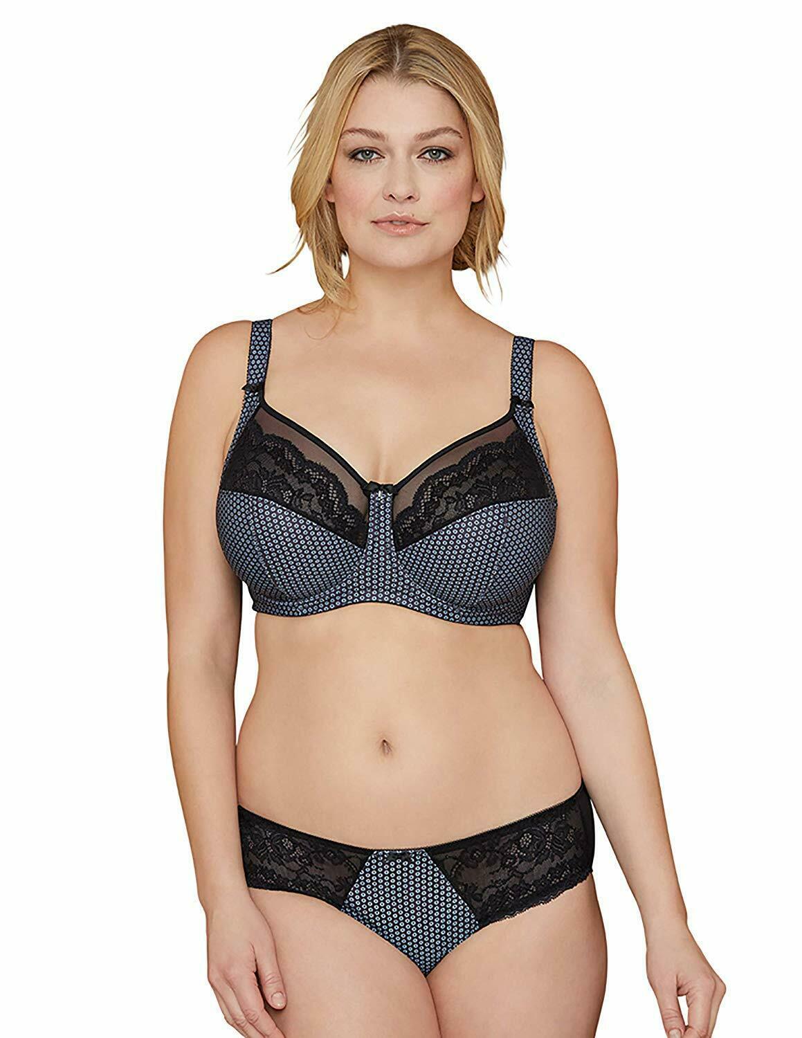 Bramour BLACK PRINT Soho Full Coverage Bra, US 44K, UK 44H Bras & Bra