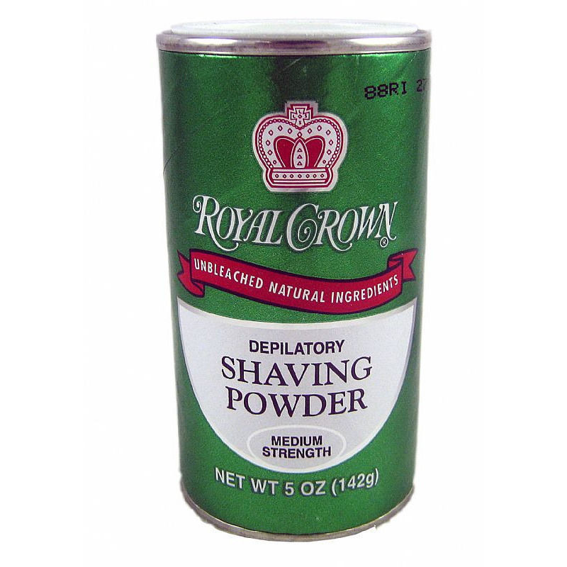 Royal Crown Unbleached Natural Depilatory Shaving Powder Medium