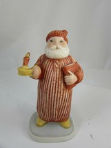 Vintage Jolly Santa Schmid 1985 B Shackman ceramic figurine Claus 51531  - $29.69