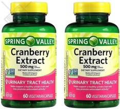 Spring Valley Cranberry Extract, 60 count, 500 mg per Capsule (Pack of 2) - $36.05