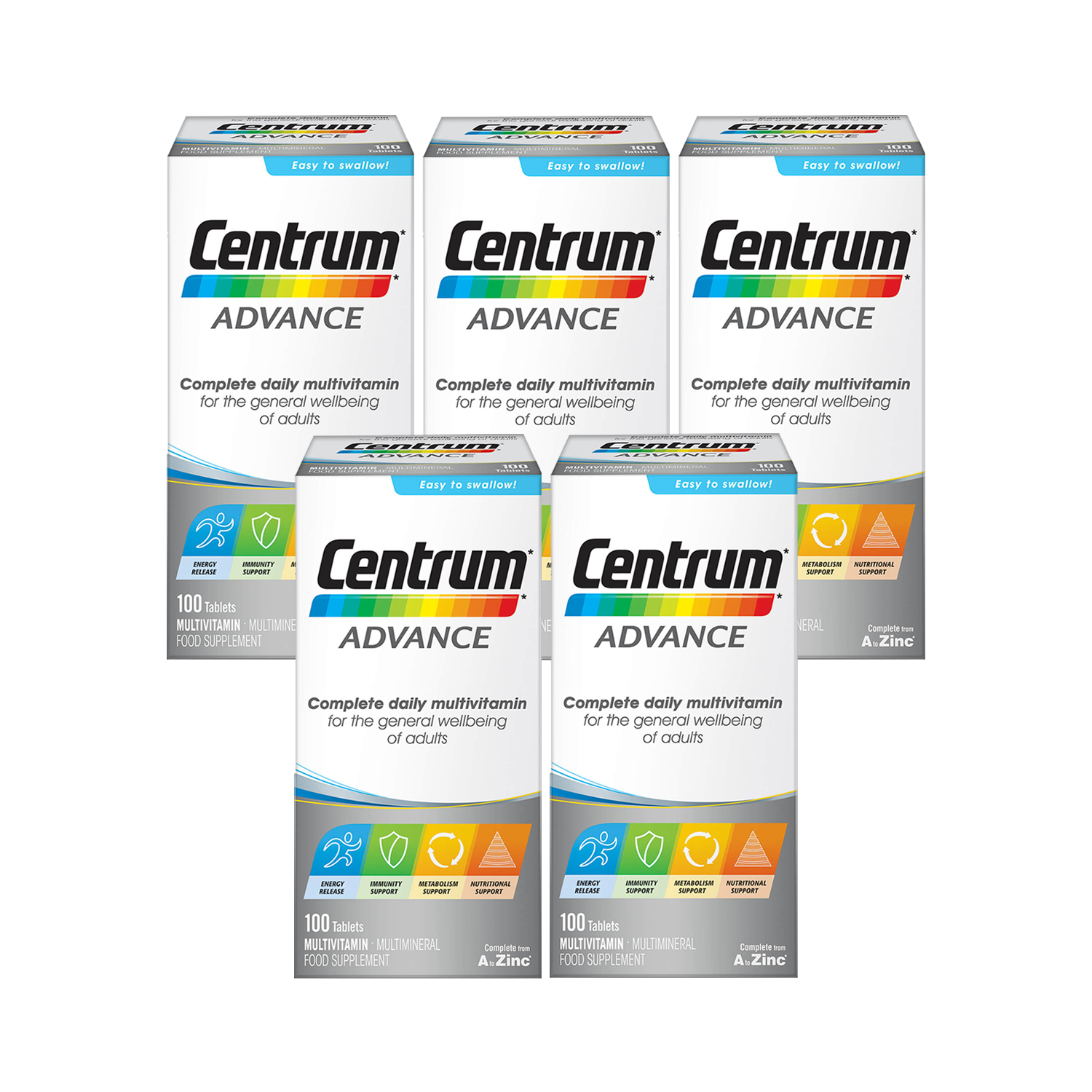 Centrum ADVANCE (100 Tablets) Complete A to Zinc Daily Multi Vitamins