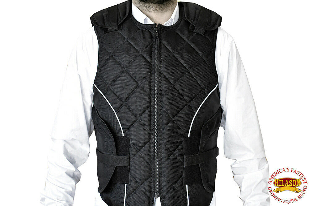 Bull Riding Vest Hilason Black Bull Pro Rodeo Cordura UV304 Other