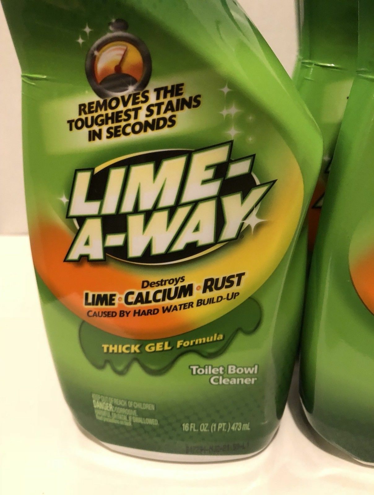 6 LIME-A-WAY Lime Away Thick Gel Formula Toilet Bowl Cleaner 16 fl oz ...