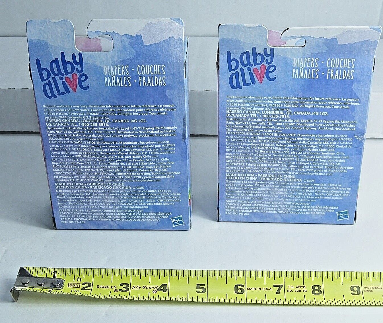 Baby Alive Diapers Refill Pack of 6 Brand New Lot Of 2 Packs 12 Diapers