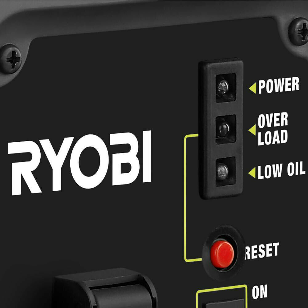 RYOBI Inverter Generator 120V 20 AMP Muffler Overload Protection Green