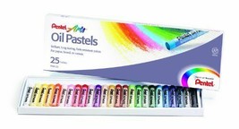 Round Stick Oil Pastel - Assorted Ink - 25 / Set (Phn25) - $32.99