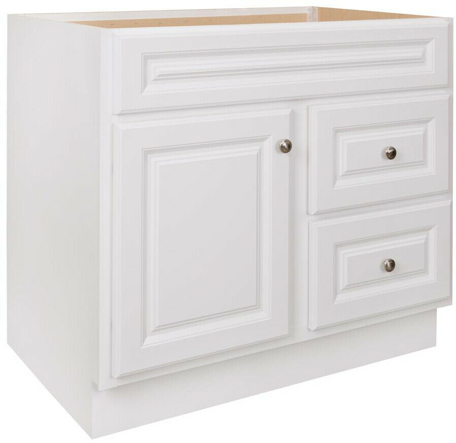 Bathroom Vanity Only 36 in. W x 33.5 in. H 2Drawer Toe Kick