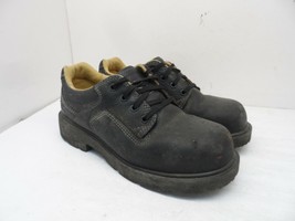 DAKOTA Men&#39;s Low-Cut Quad Comfort Steel Toe Steel Plate Work Shoes Black... - $47.49
